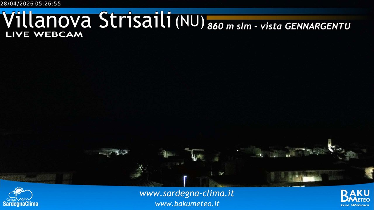 time-lapse frame, Villanova Strisaili webcam