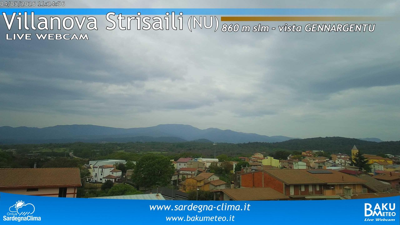 time-lapse frame, Villanova Strisaili webcam