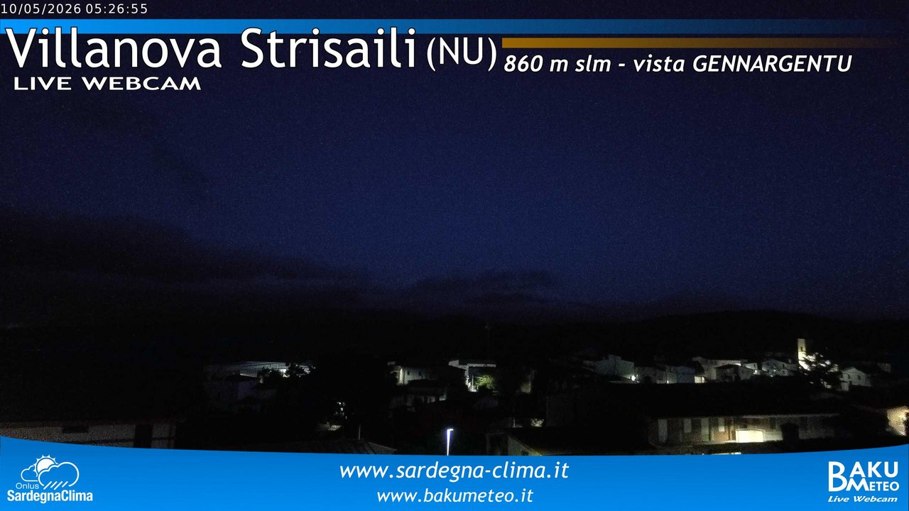 time-lapse frame, Villanova Strisaili webcam