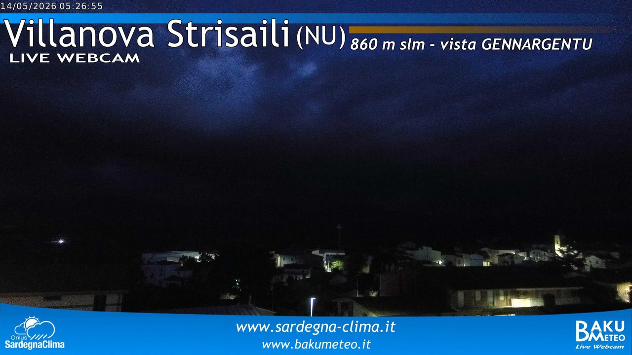 time-lapse frame, Villanova Strisaili webcam