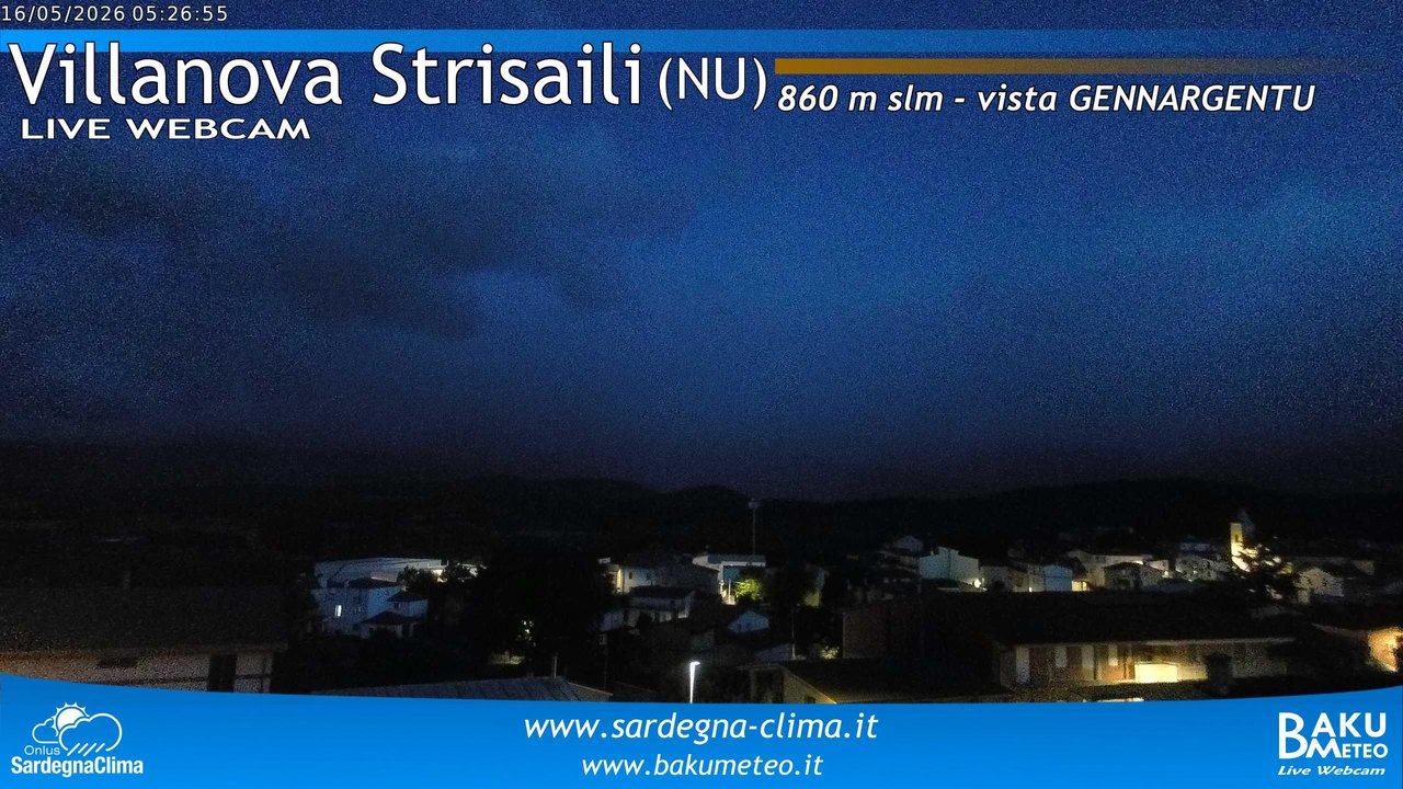 time-lapse frame, Villanova Strisaili webcam