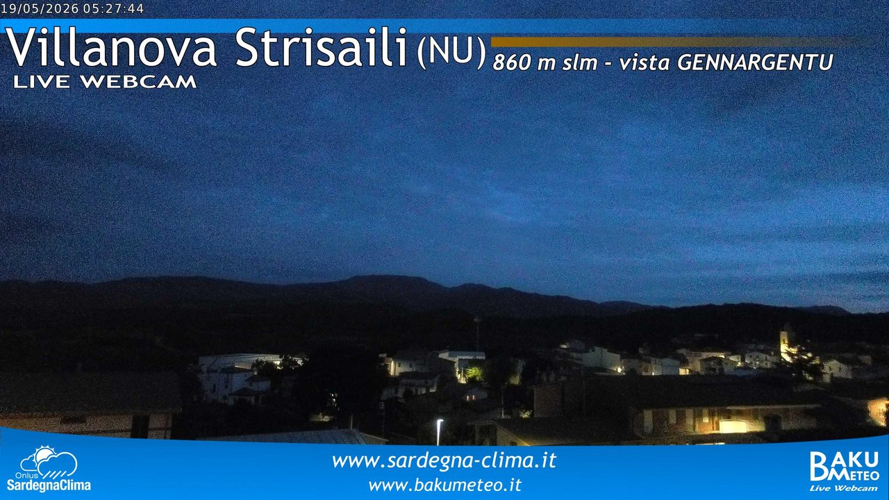 time-lapse frame, Villanova Strisaili webcam