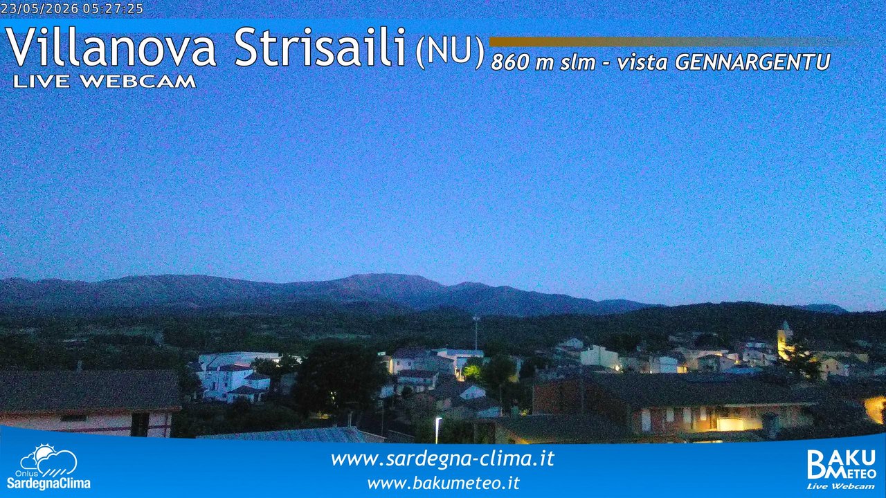 time-lapse frame, Villanova Strisaili webcam