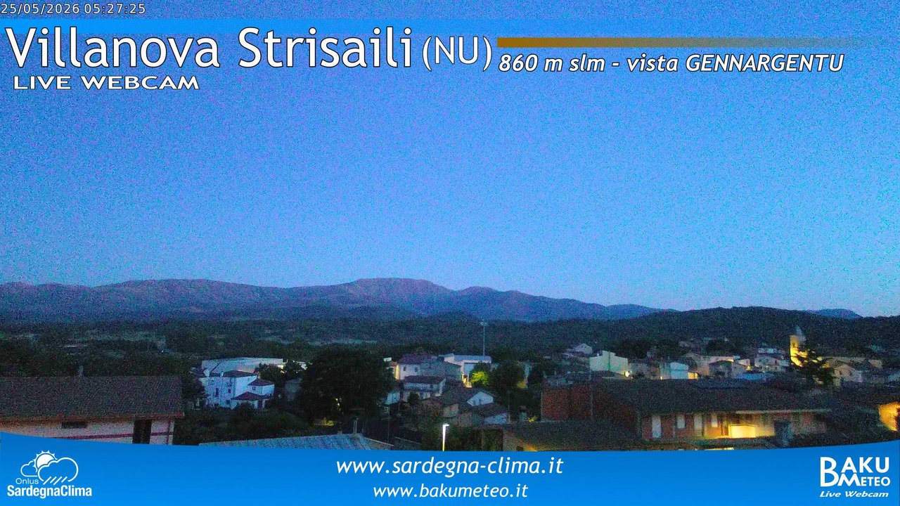 time-lapse frame, Villanova Strisaili webcam