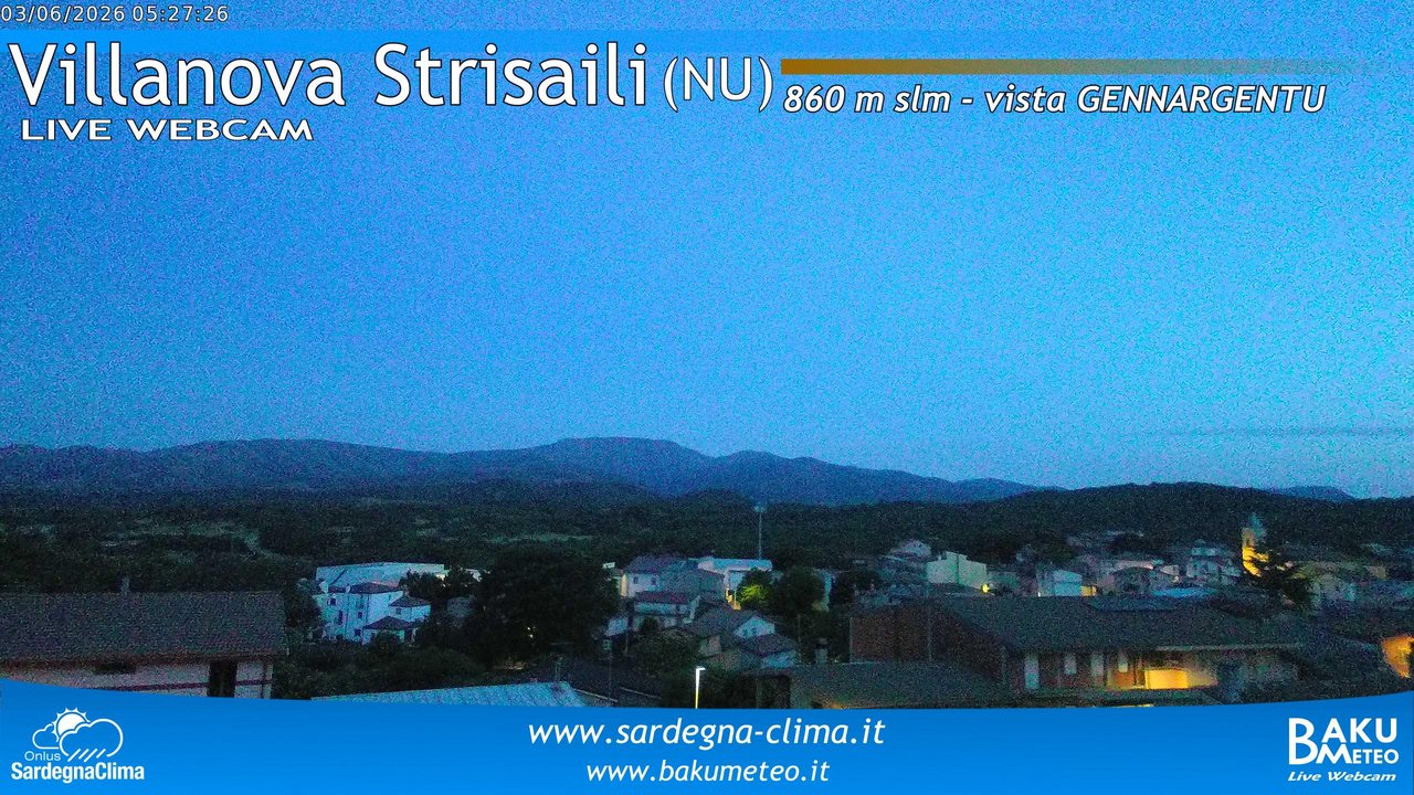 time-lapse frame, Villanova Strisaili webcam