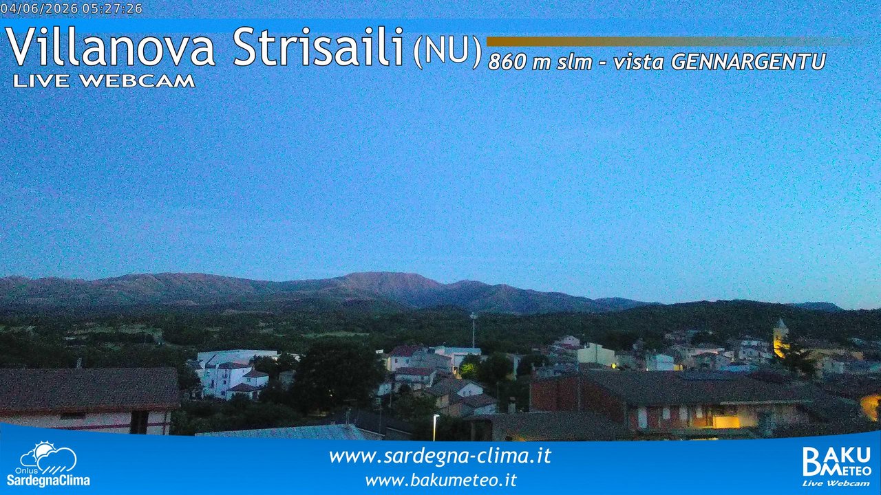 time-lapse frame, Villanova Strisaili webcam