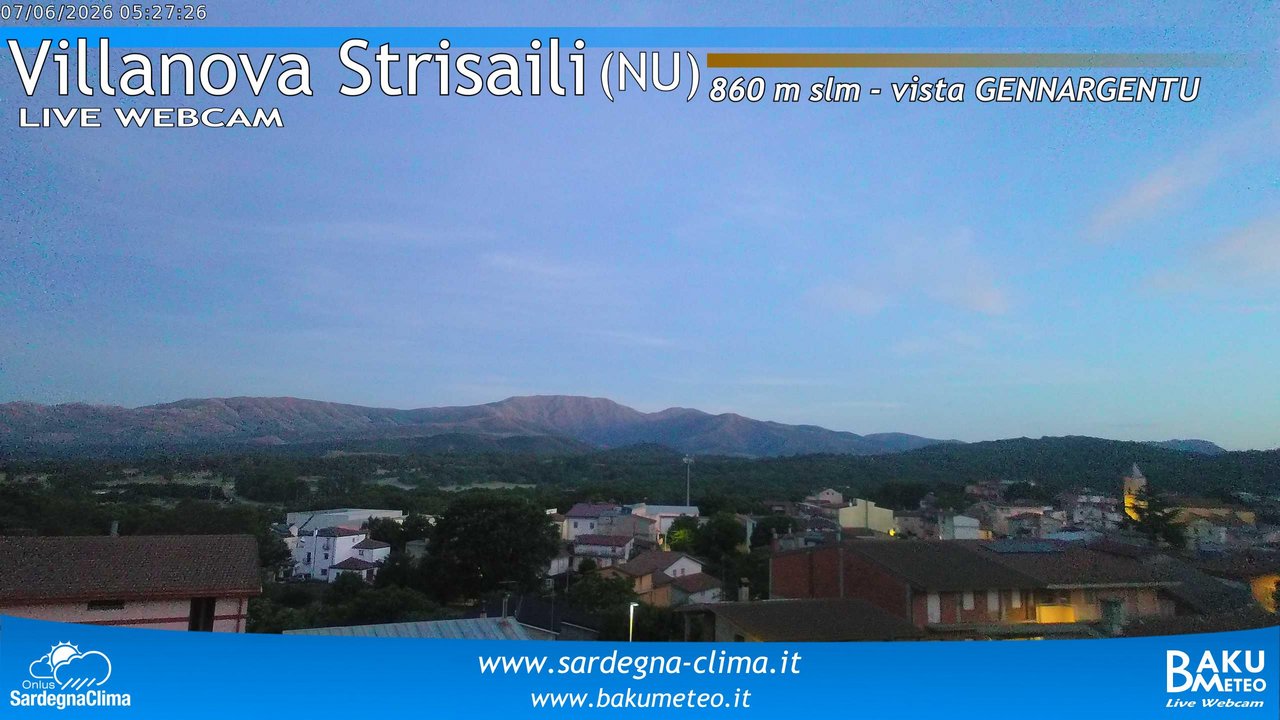 time-lapse frame, Villanova Strisaili webcam