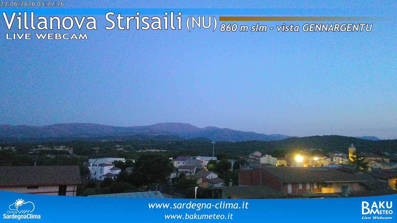 time-lapse frame, Villanova Strisaili webcam