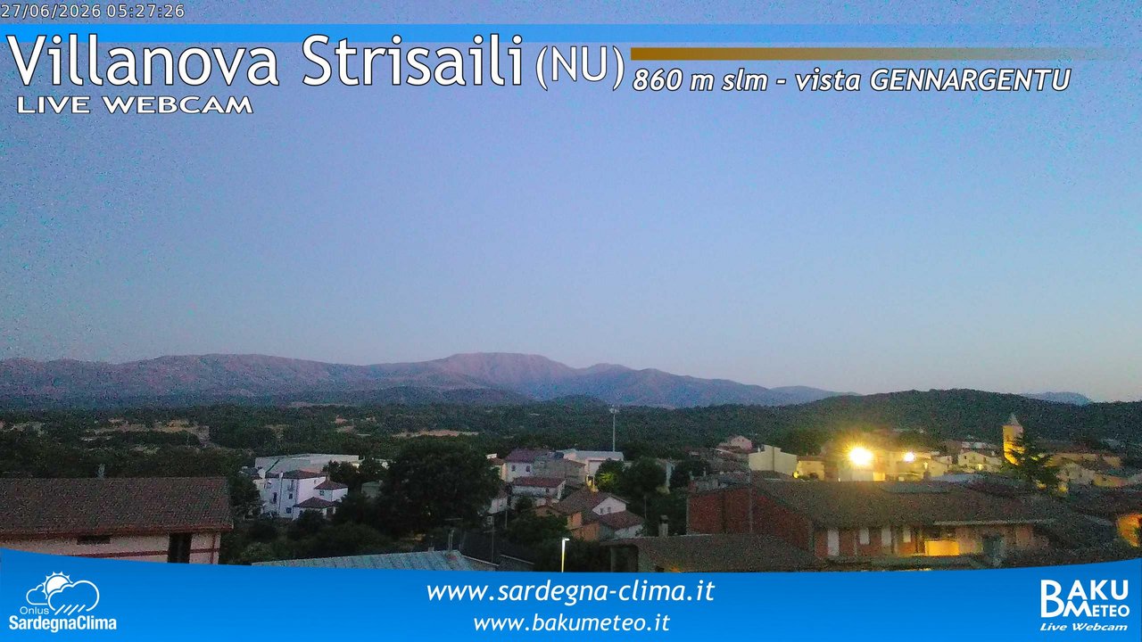 time-lapse frame, Villanova Strisaili webcam
