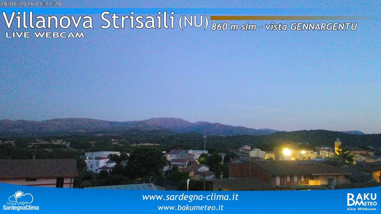 time-lapse frame, Villanova Strisaili webcam