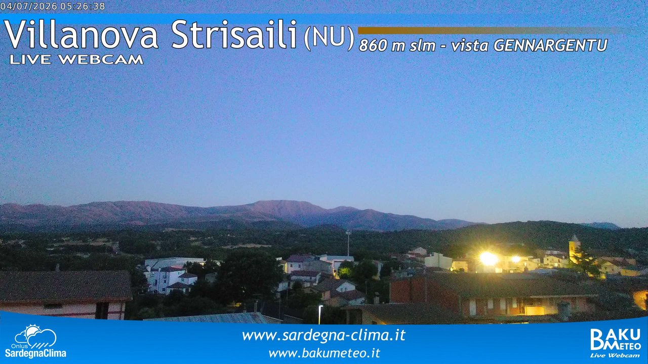 time-lapse frame, Villanova Strisaili webcam