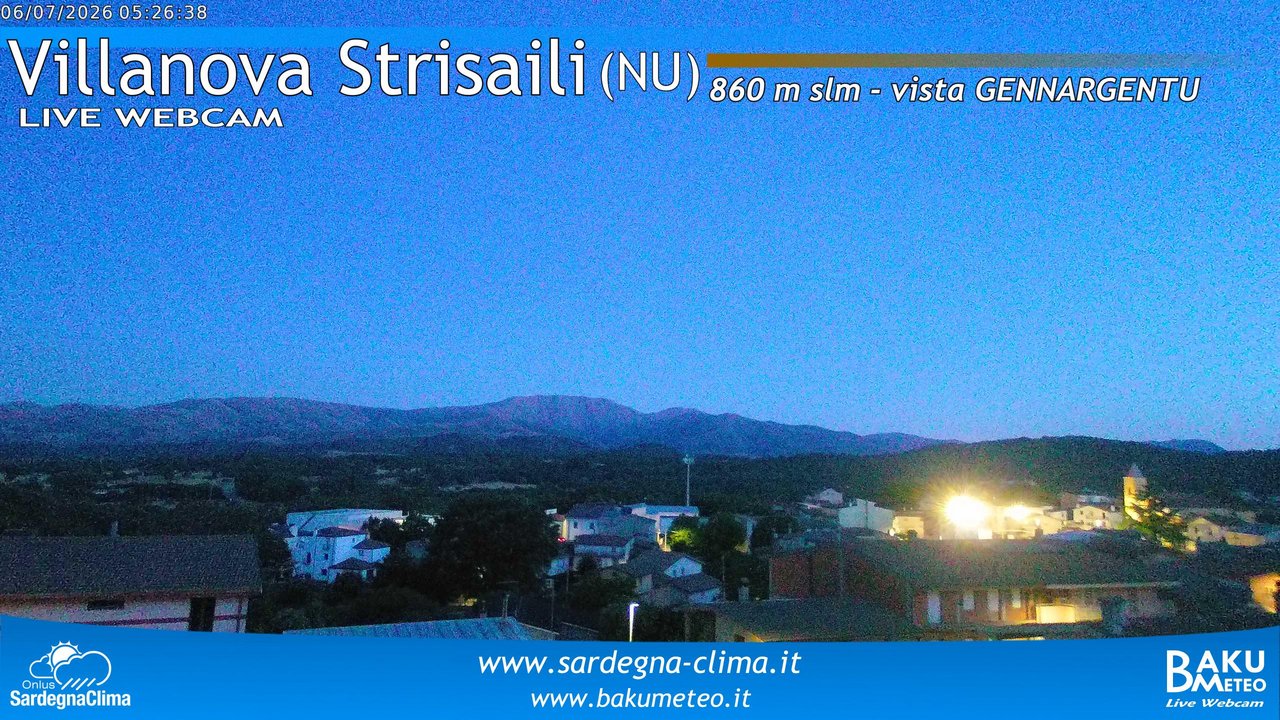time-lapse frame, Villanova Strisaili webcam