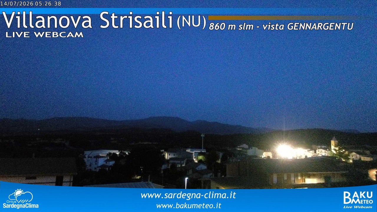 time-lapse frame, Villanova Strisaili webcam