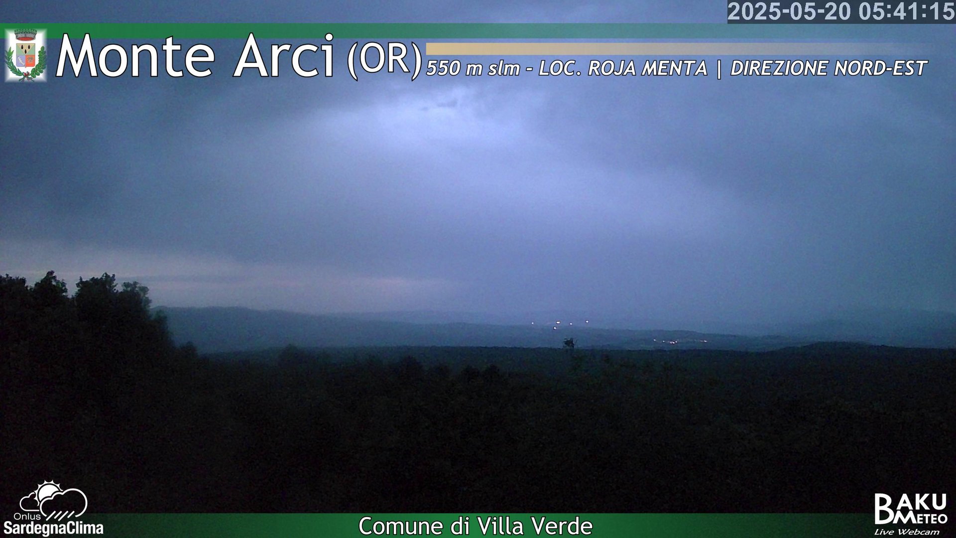 time-lapse frame, Roja Menta Nord webcam