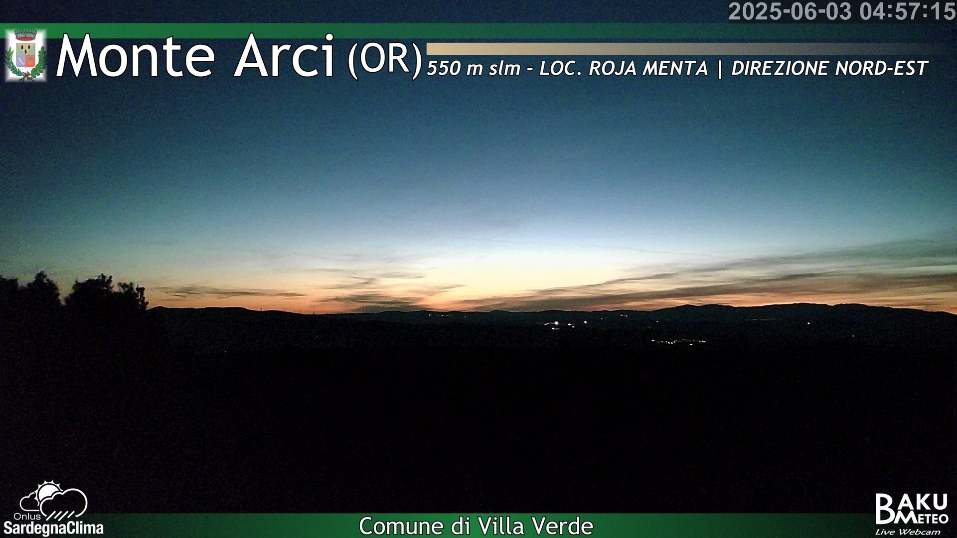 time-lapse frame, Roja Menta Nord webcam