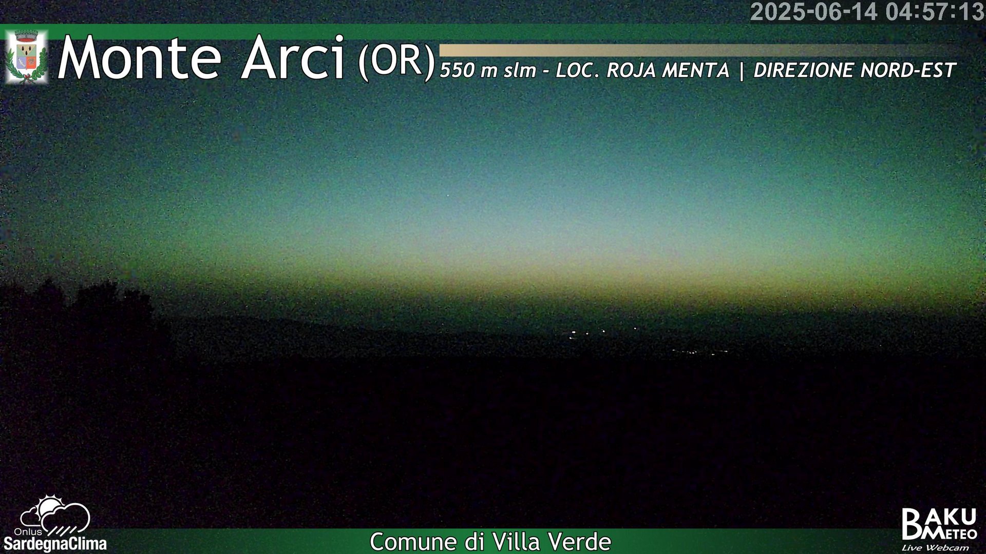 time-lapse frame, Roja Menta Nord webcam