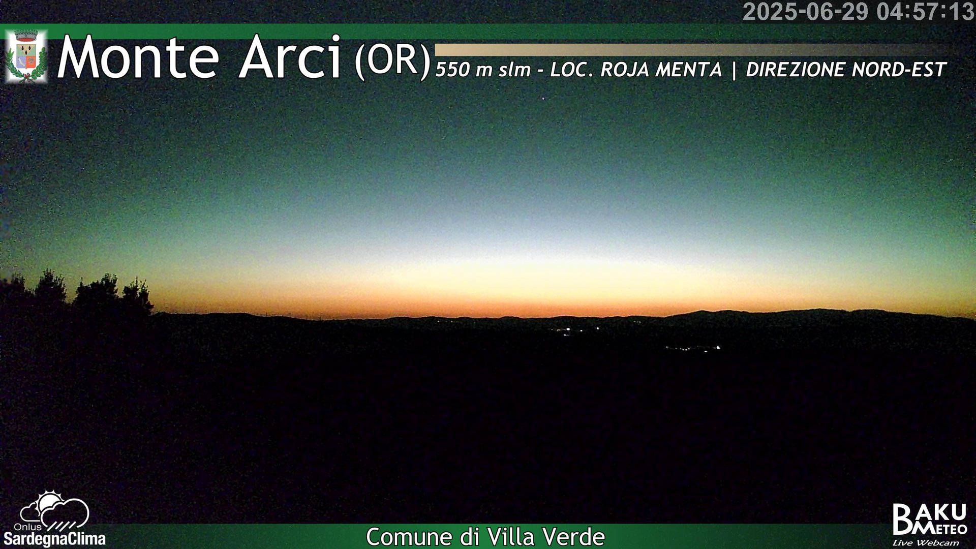 time-lapse frame, Roja Menta Nord webcam
