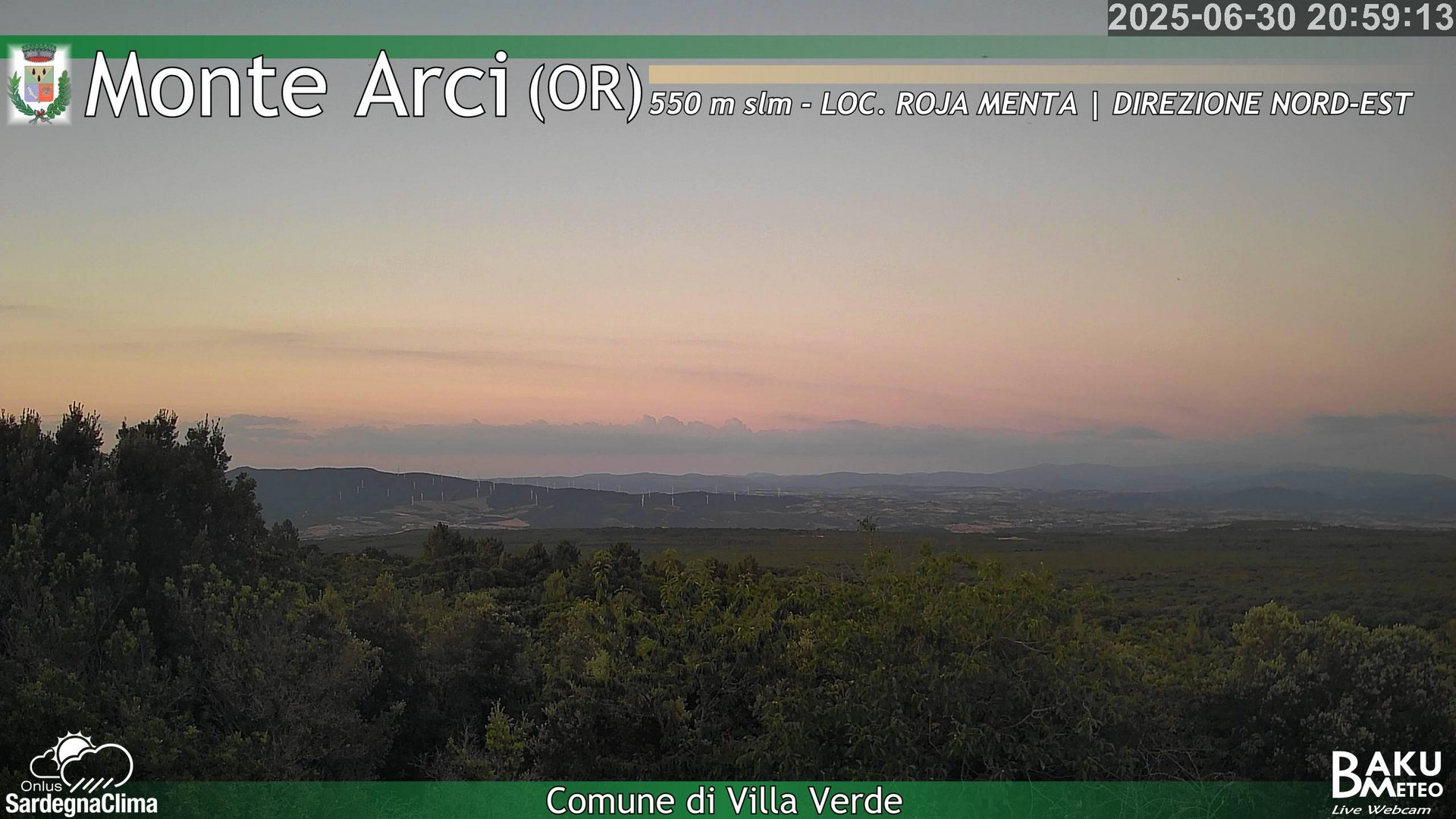 time-lapse frame, Roja Menta Nord webcam