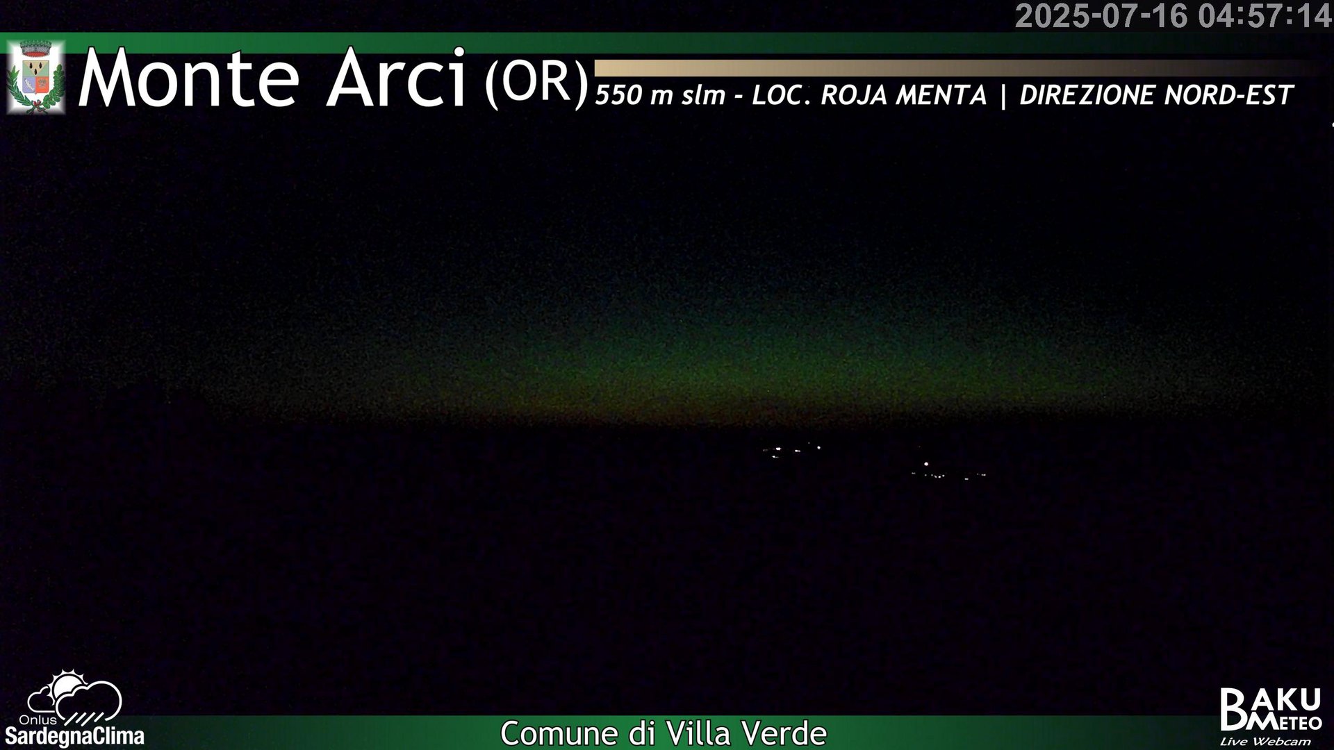 time-lapse frame, Roja Menta Nord webcam