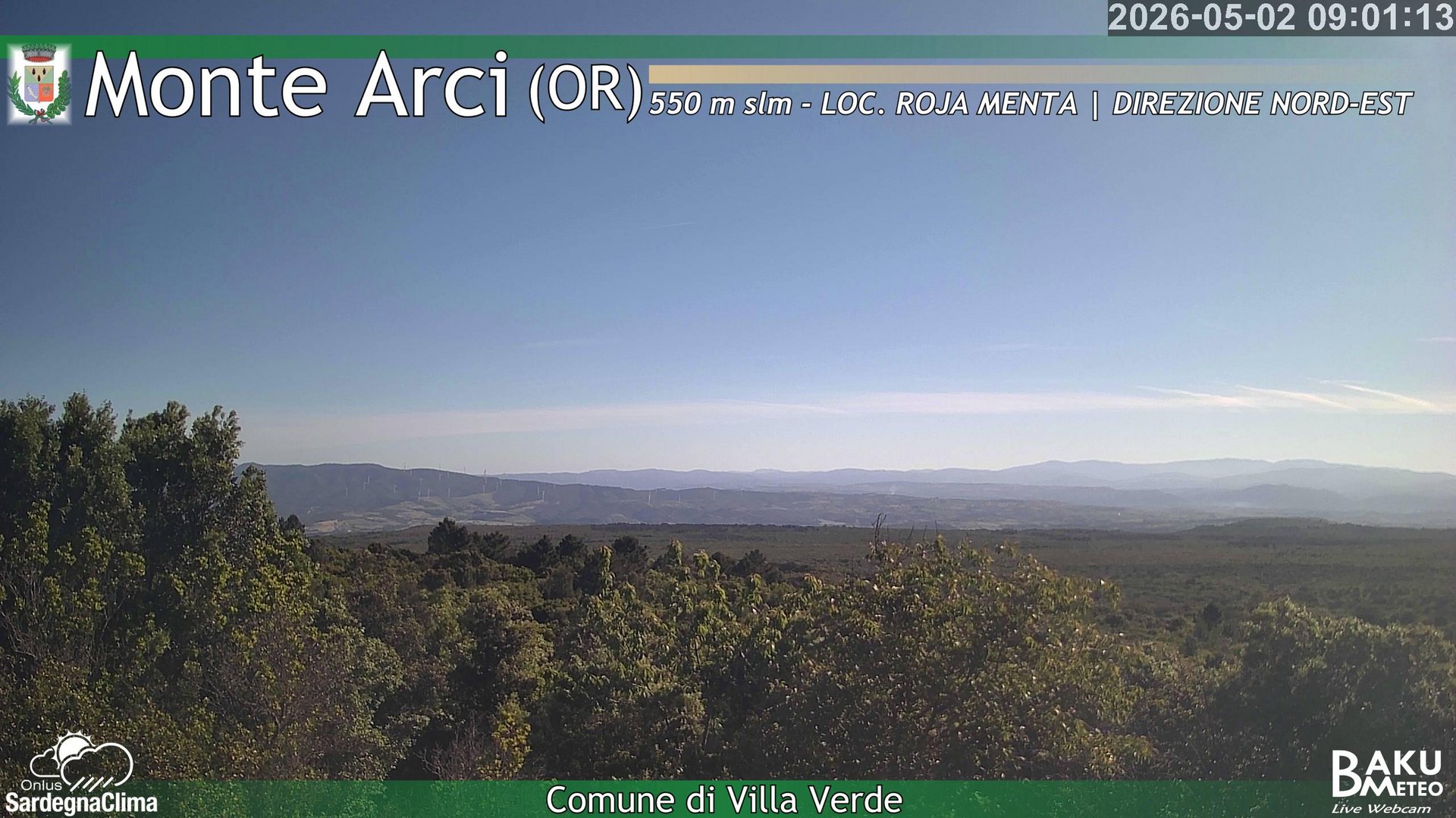 time-lapse frame, Roja Menta Nord webcam