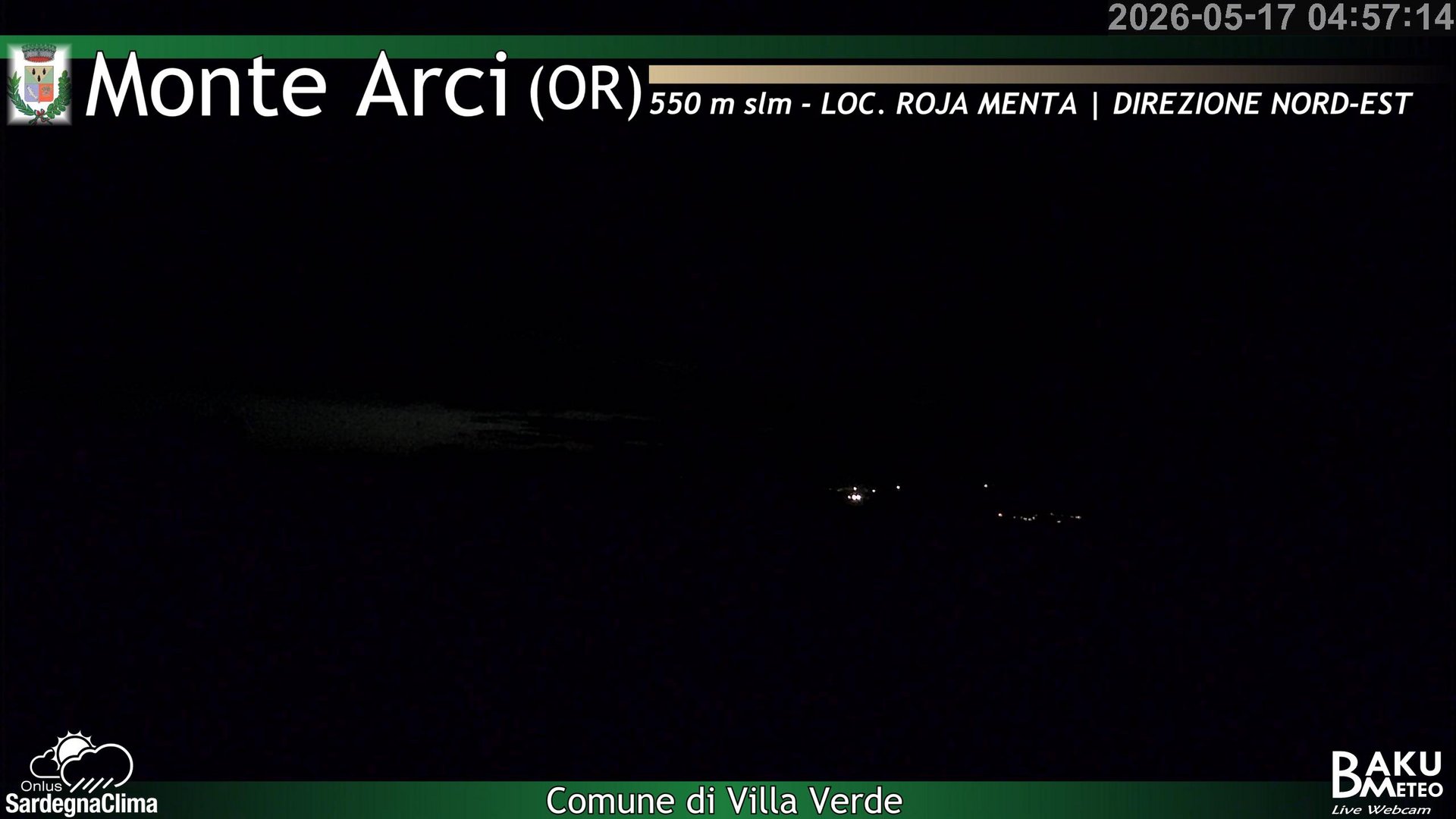 time-lapse frame, Roja Menta Nord webcam