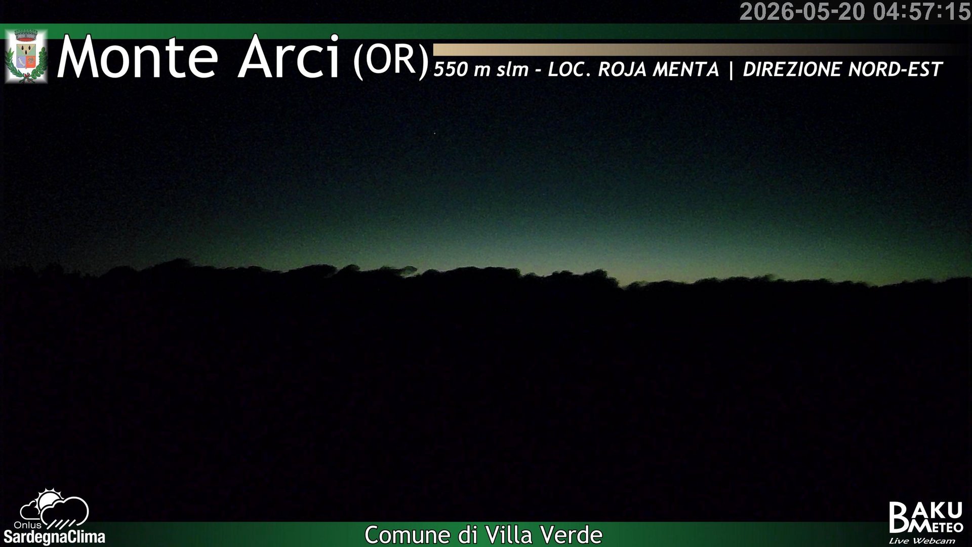 time-lapse frame, Roja Menta Nord webcam