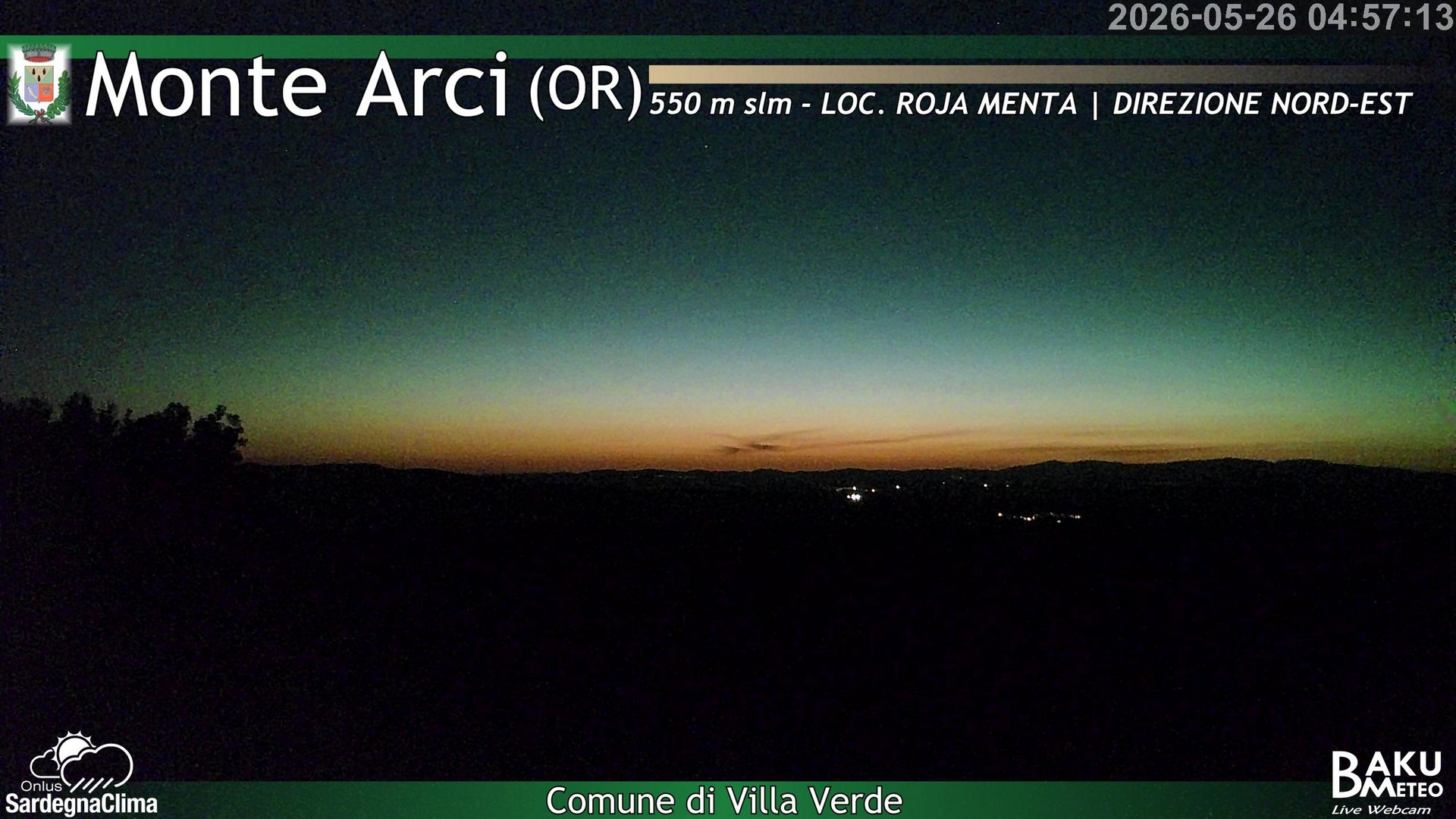 time-lapse frame, Roja Menta Nord webcam