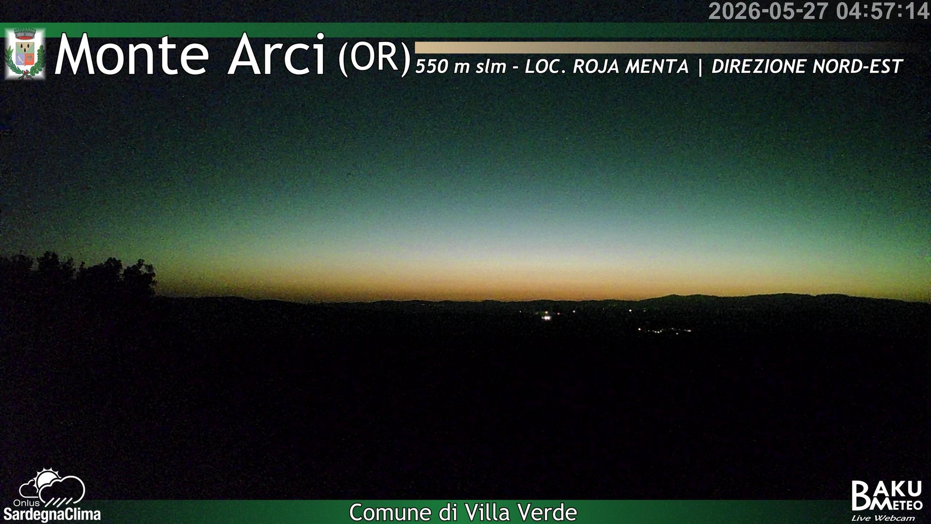 time-lapse frame, Roja Menta Nord webcam