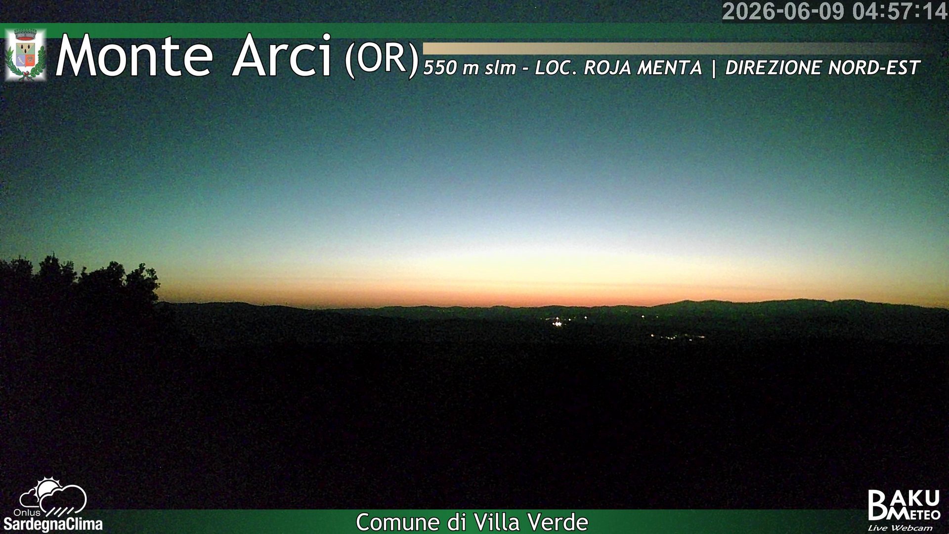 time-lapse frame, Roja Menta Nord webcam