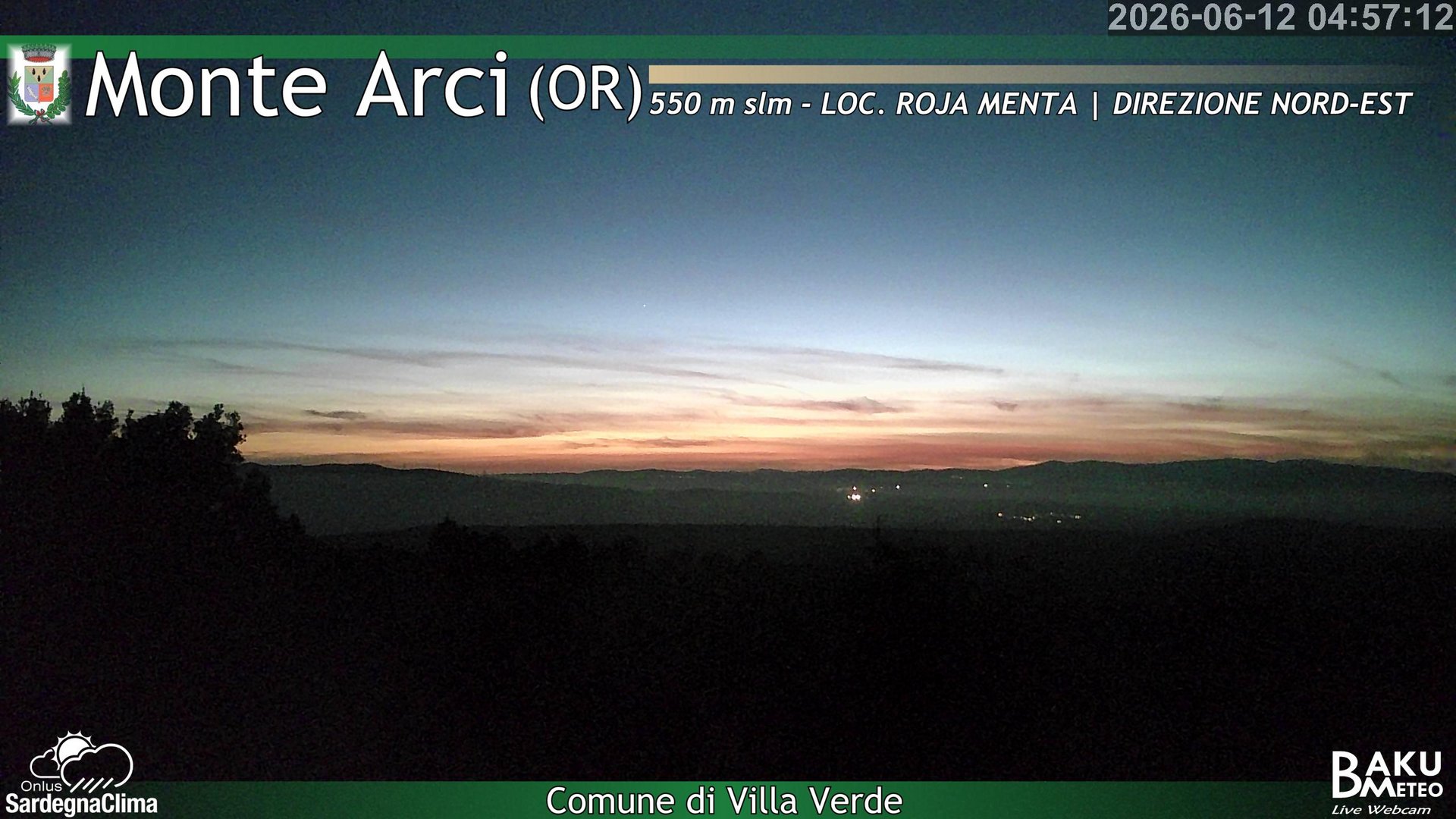 time-lapse frame, Roja Menta Nord webcam