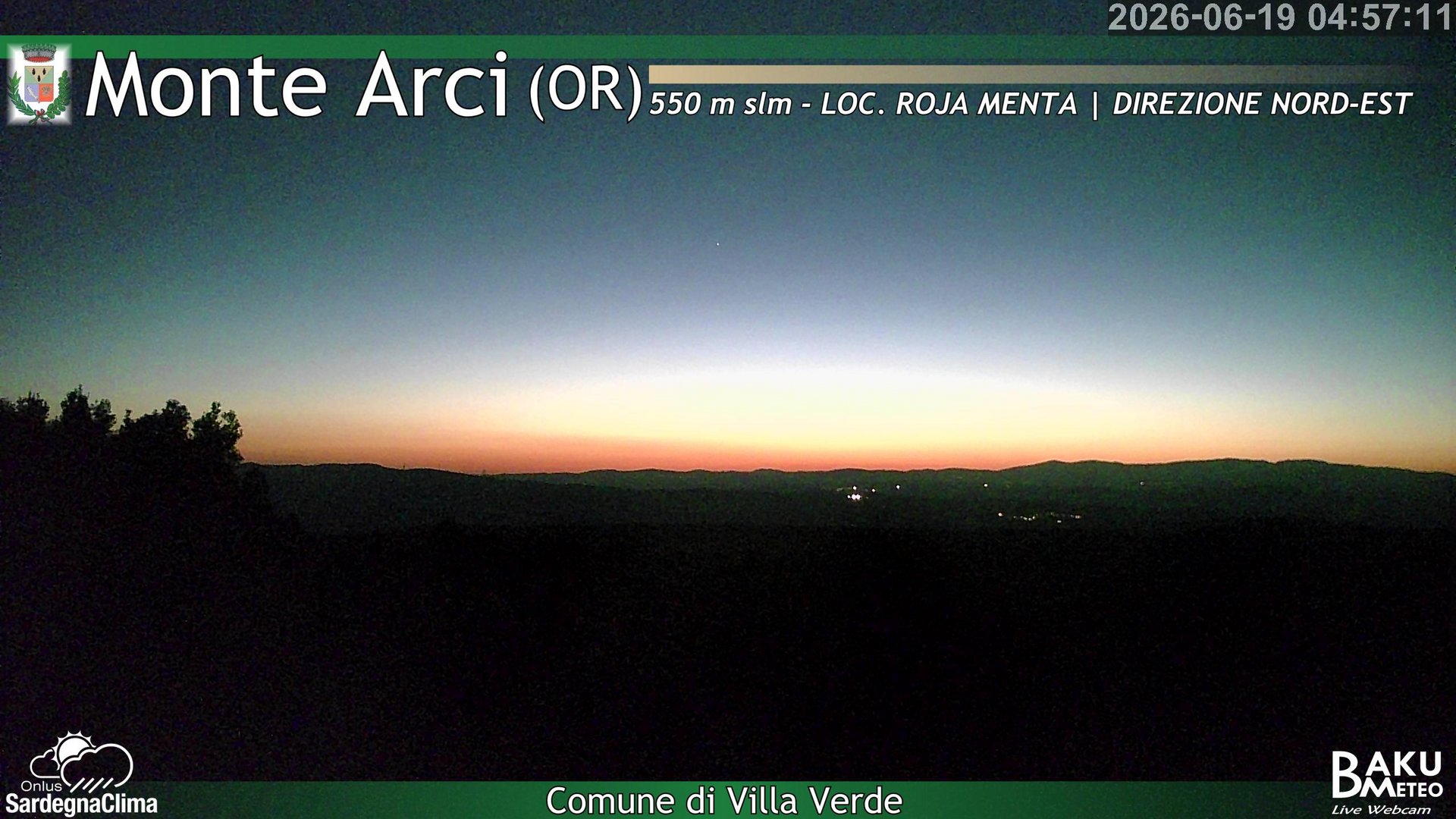 time-lapse frame, Roja Menta Nord webcam