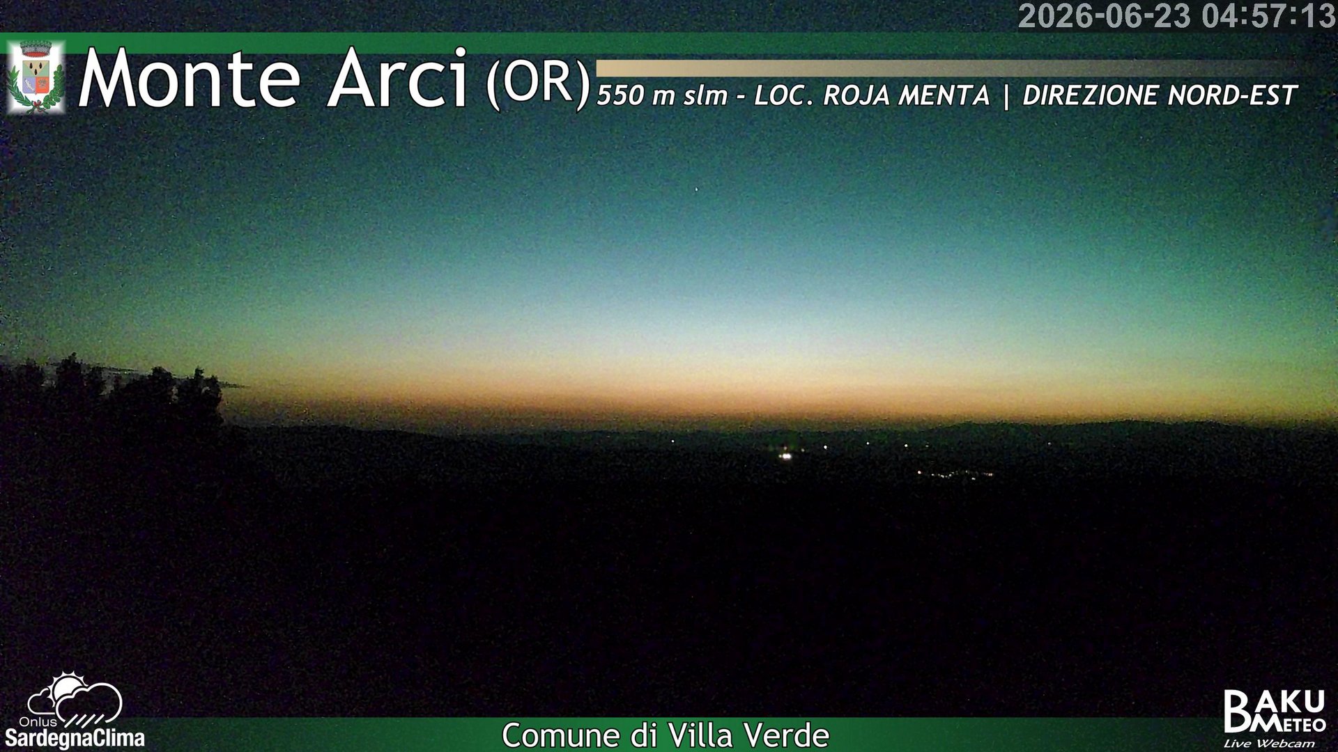 time-lapse frame, Roja Menta Nord webcam