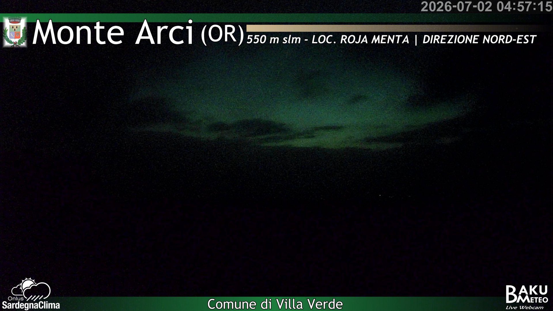 time-lapse frame, Roja Menta Nord webcam