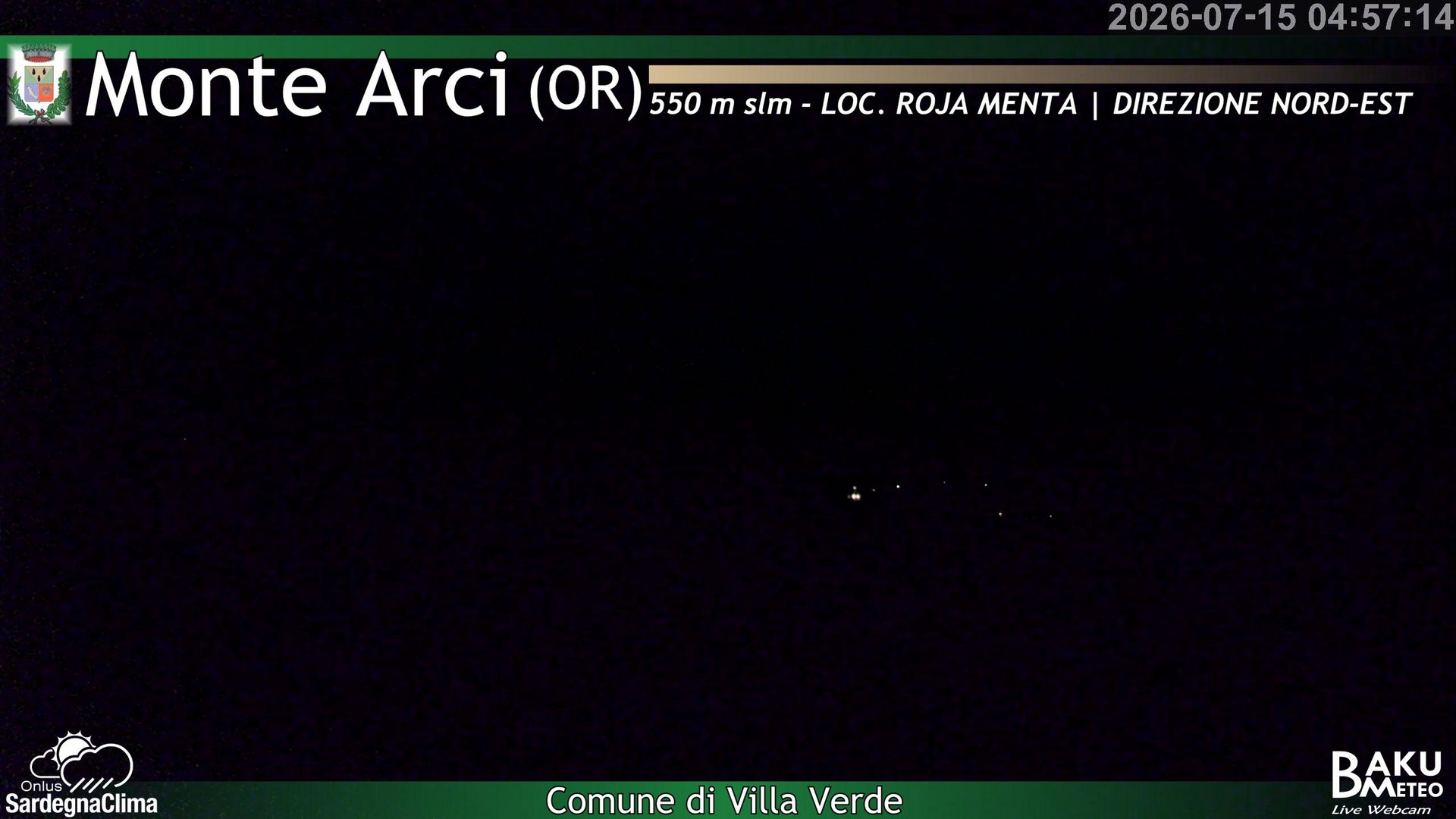 time-lapse frame, Roja Menta Nord webcam