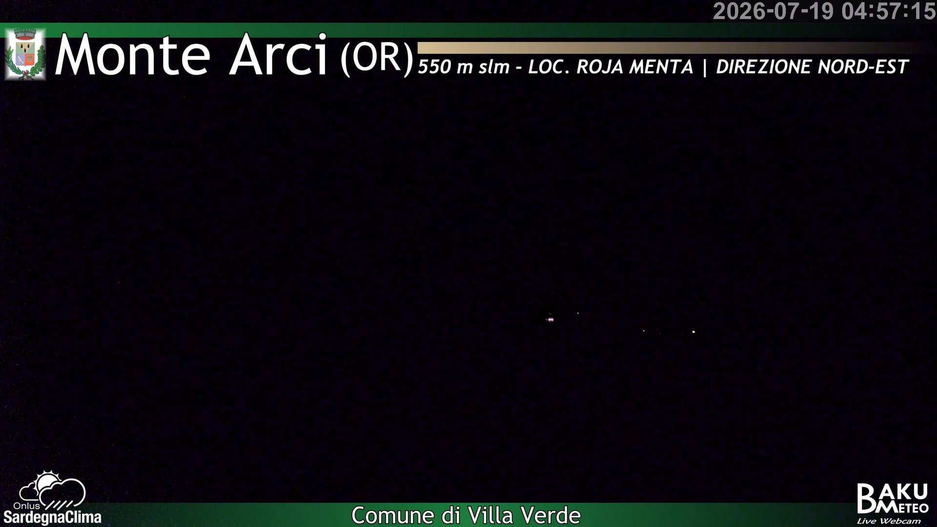 time-lapse frame, Roja Menta Nord webcam