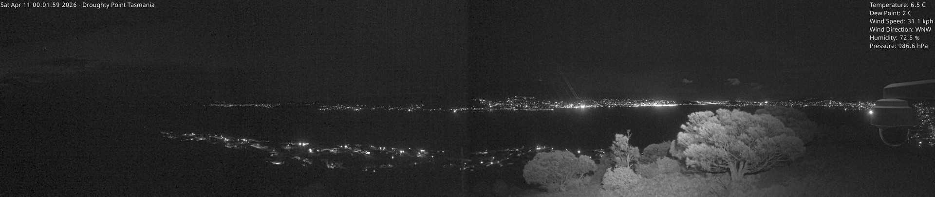 time-lapse frame, Droughty Point webcam