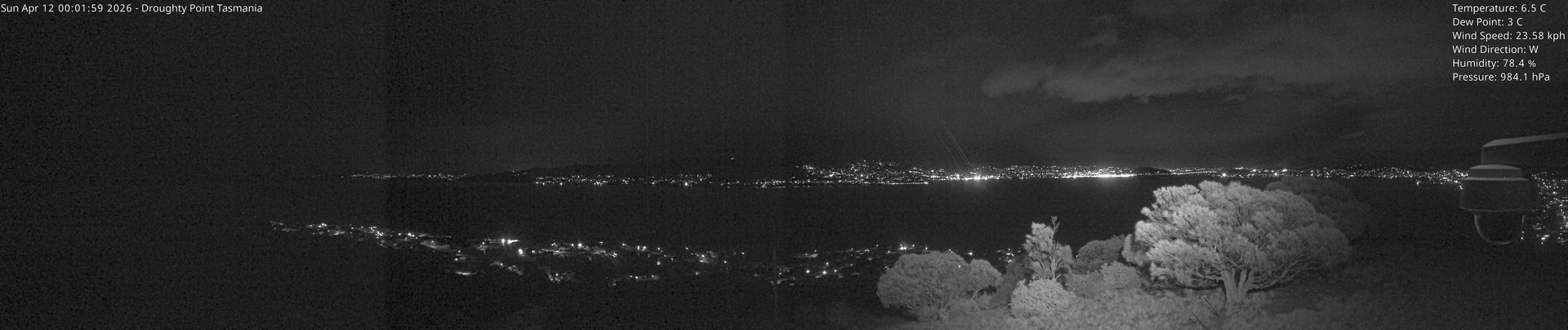 time-lapse frame, Droughty Point webcam