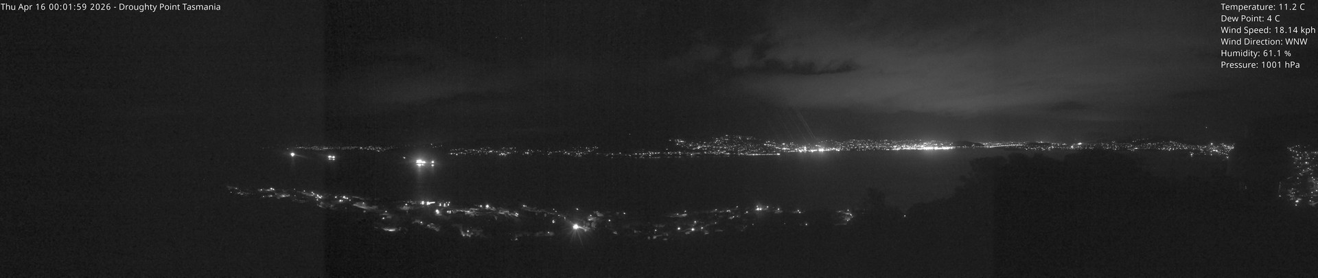 time-lapse frame, Droughty Point webcam