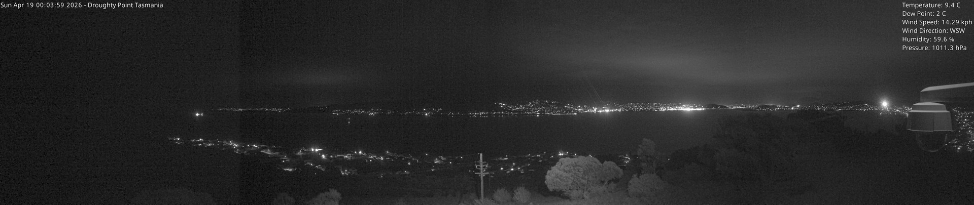 time-lapse frame, Droughty Point webcam