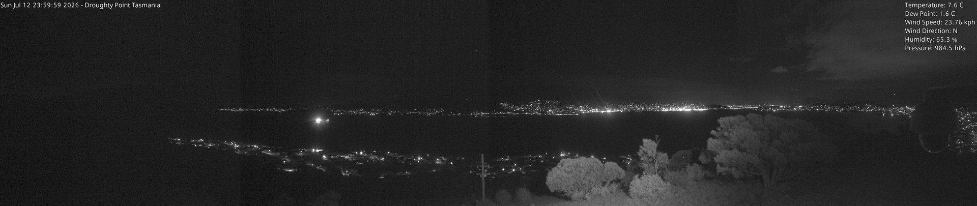 time-lapse frame, Droughty Point webcam