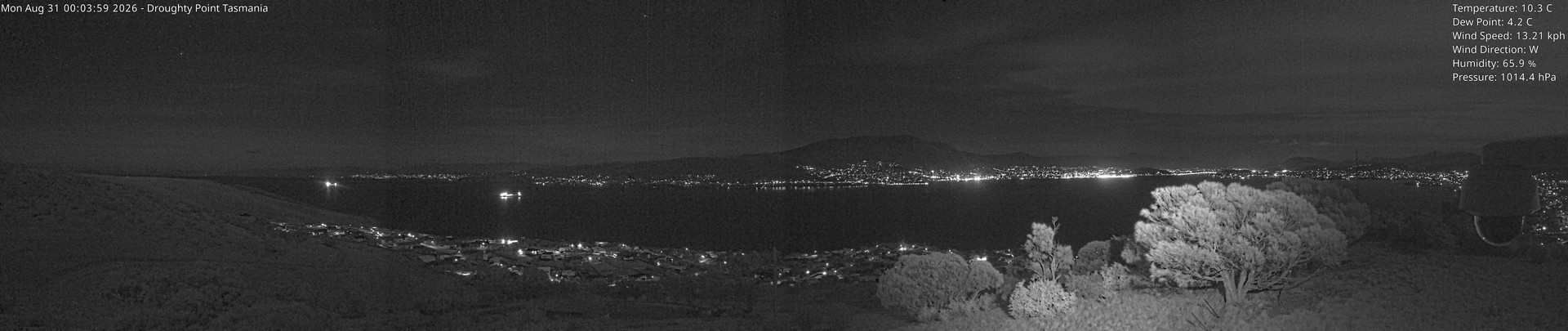time-lapse frame, Droughty Point webcam