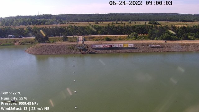 time-lapse frame, Labe Arena Racice webcam
