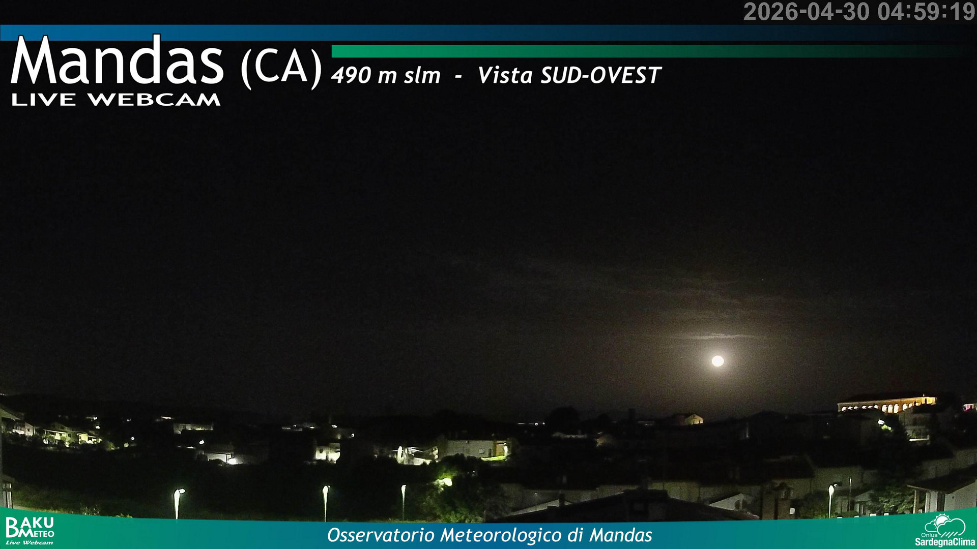 time-lapse frame, Mandas webcam