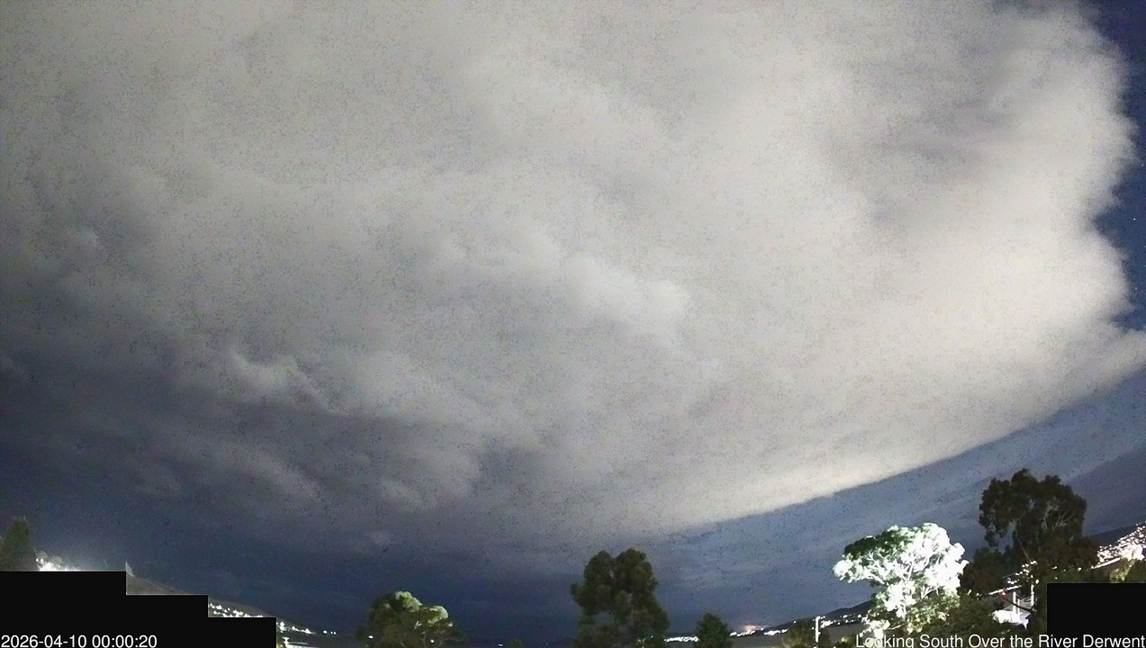 time-lapse frame, Aurora Cam Tasmania webcam