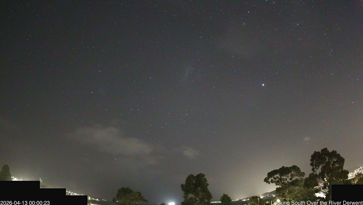 time-lapse frame, Aurora Cam Tasmania webcam