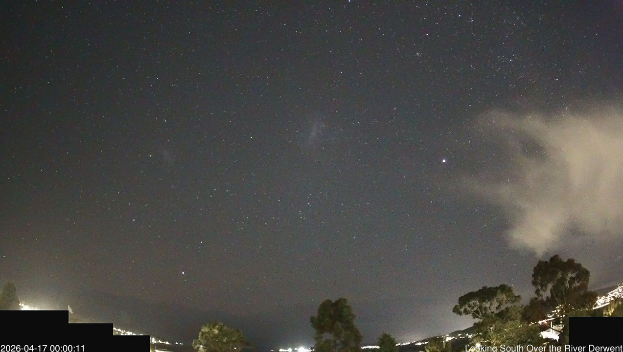 time-lapse frame, Aurora Cam Tasmania webcam