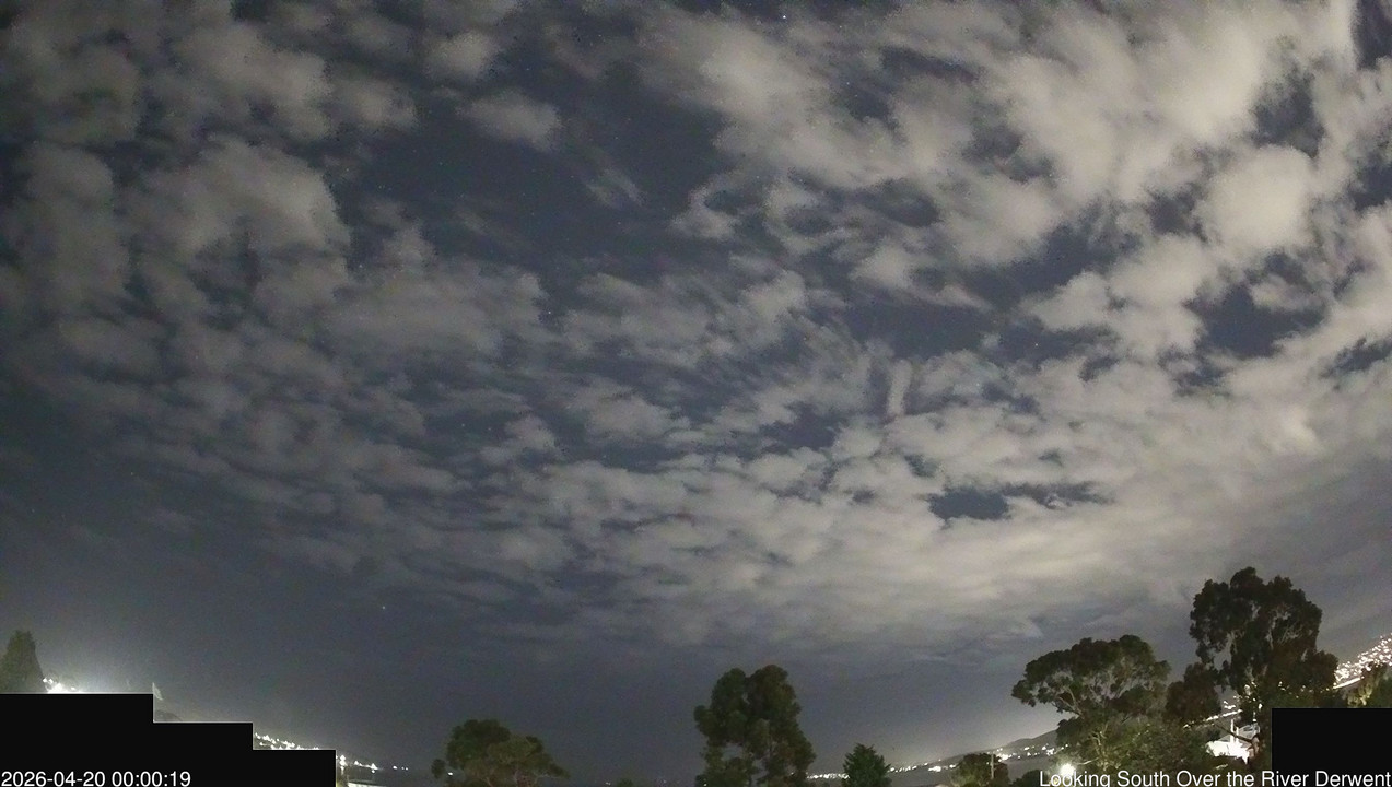 time-lapse frame, Aurora Cam Tasmania webcam