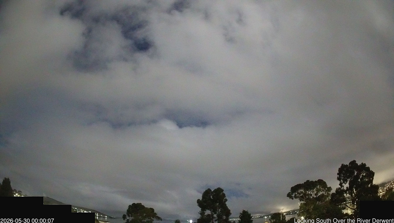 time-lapse frame, Aurora Cam Tasmania webcam