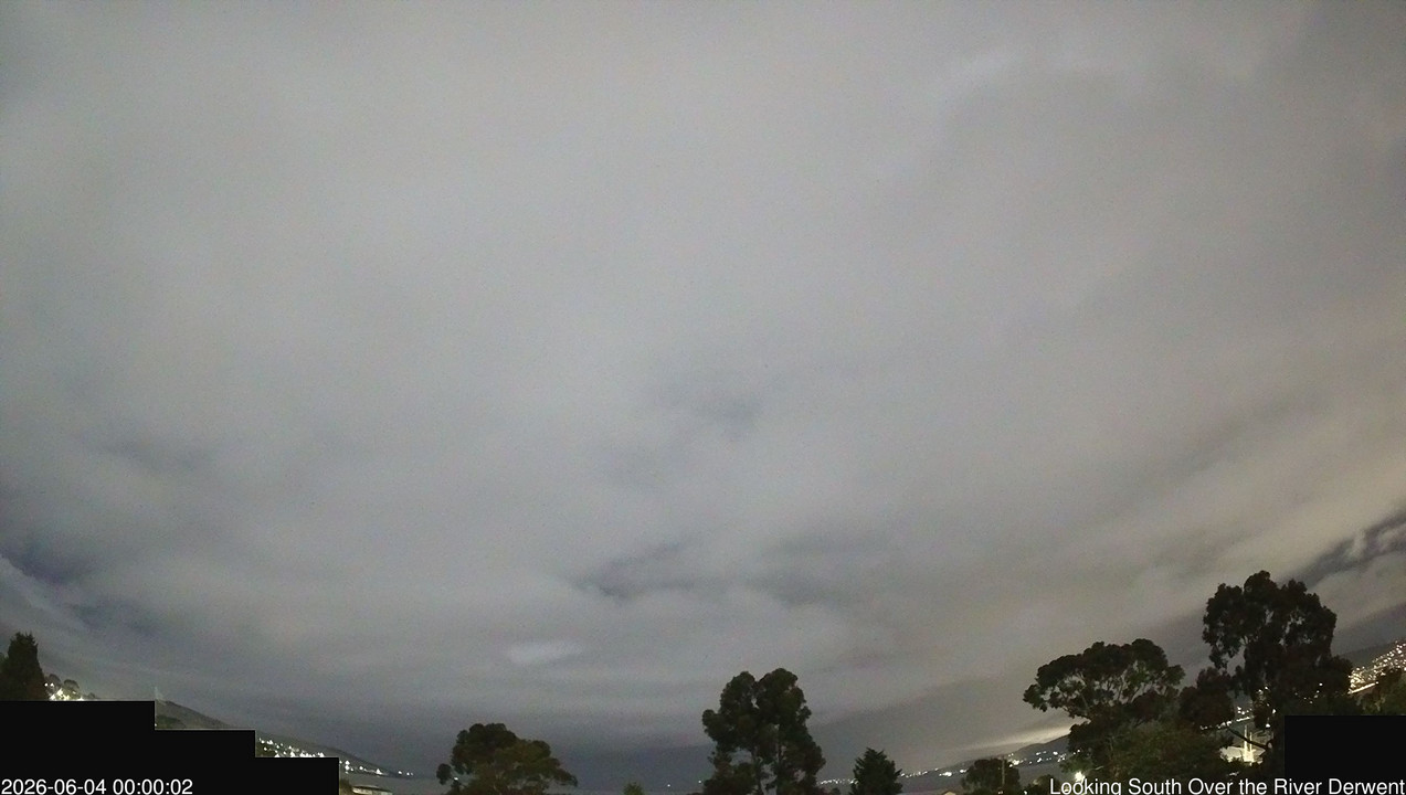 time-lapse frame, Aurora Cam Tasmania webcam