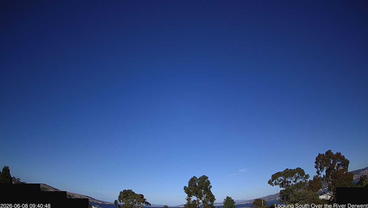 time-lapse frame, Aurora Cam Tasmania webcam